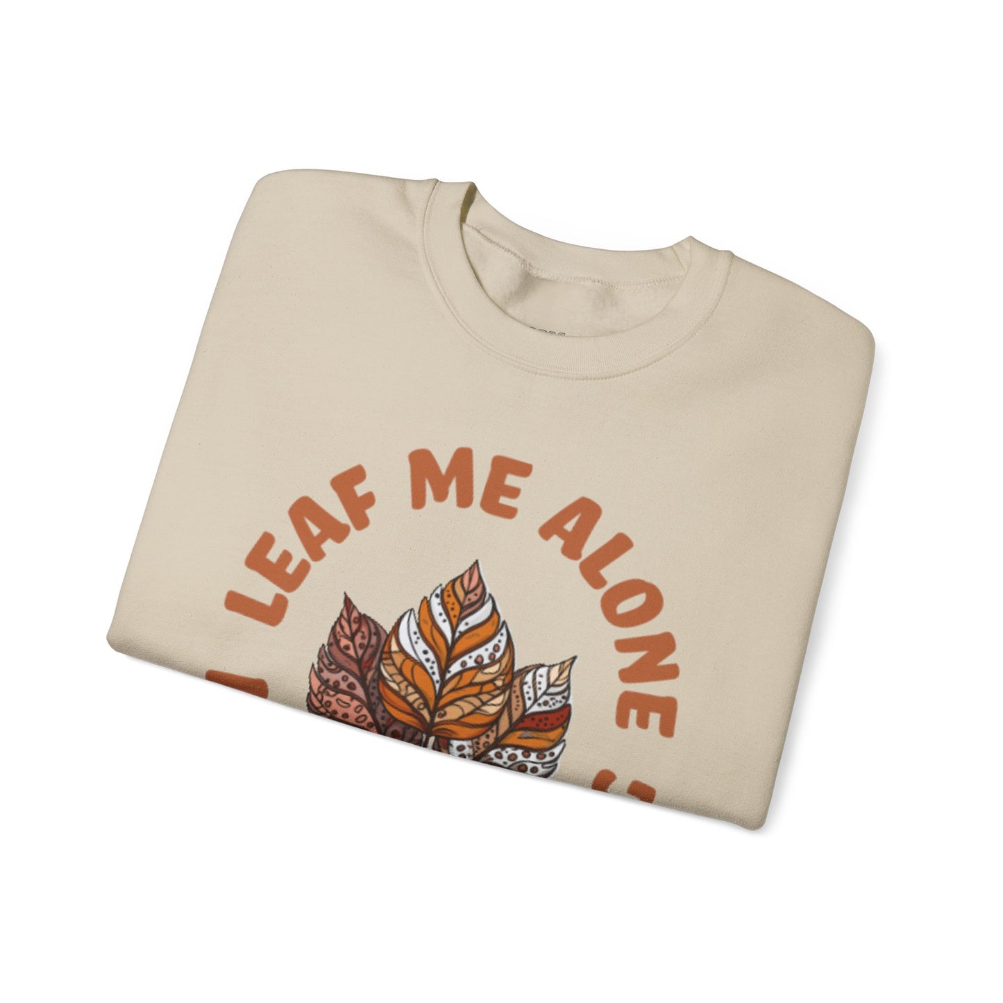 Leaf Me Alone I’m Momming – Cozy Crewneck Sweatshirt