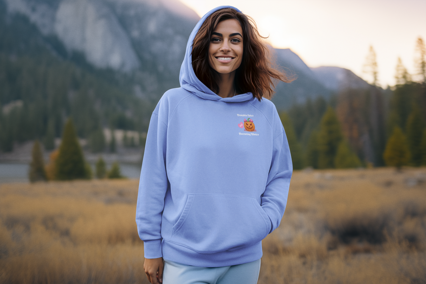Cozy Pumpkin Spice Hooded Sweatshirt for Fall