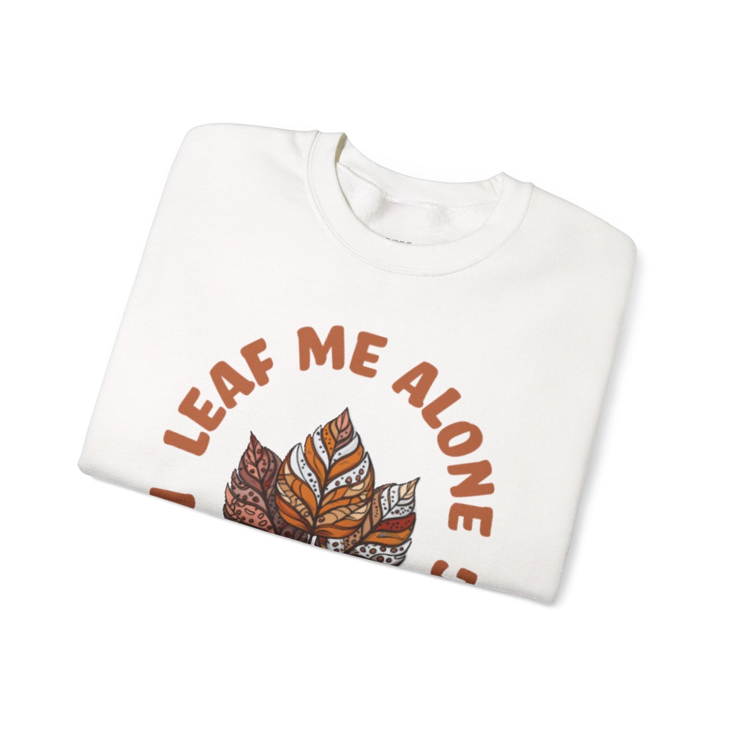 Leaf Me Alone I’m Momming – Cozy Crewneck Sweatshirt