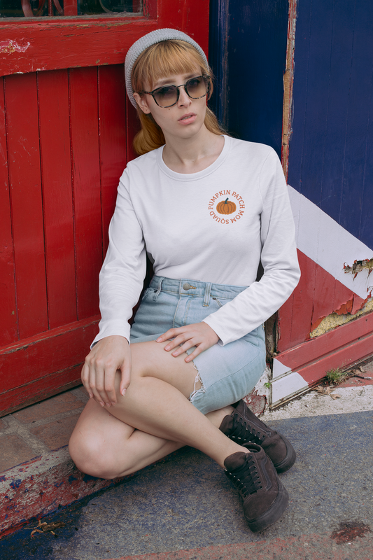Pumpkin Patch Mom Squad – Unisex Jersey Long Sleeve Tee